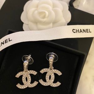 Chanel crystal earrings